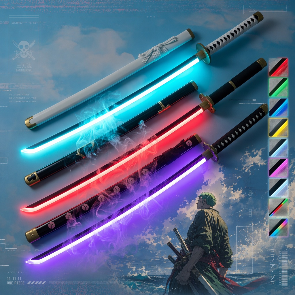 Anime Cosplay Katana - 40inch One Piece Roronoa Zoro Katana