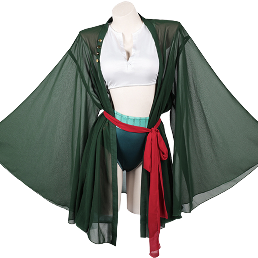 Anime Zoro Cosplay Female - Pirate Lady Roronoa Of Zoro Swimwear
