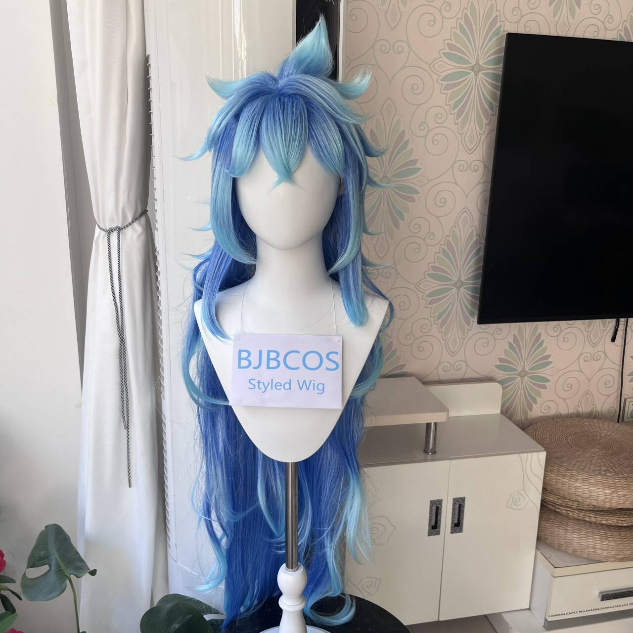 Anime Cosplay Long Hair - [Styled Wig]Idia Cosplay Wig Anime Twisted