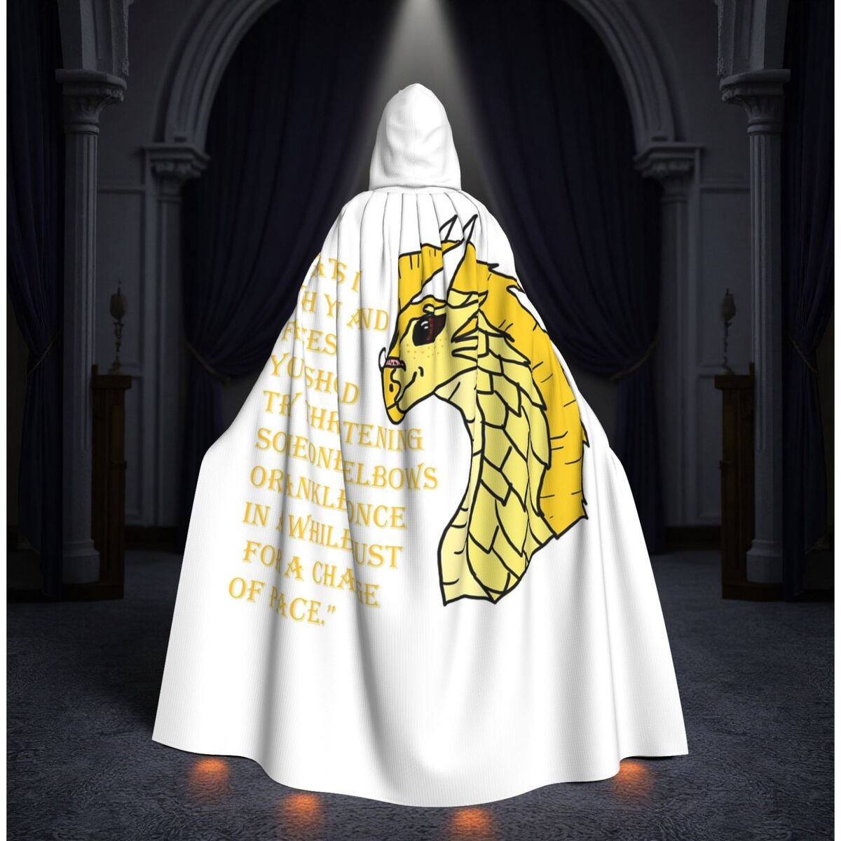 Anime Cosplay Quotes - Qibli Quote Long Hooded Cloak Witch