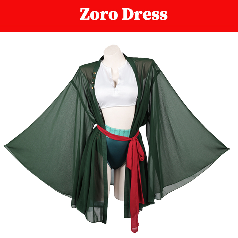 Anime Zoro Cosplay Female - Women Pirate Roronoa Cosplay Zoro Costume
