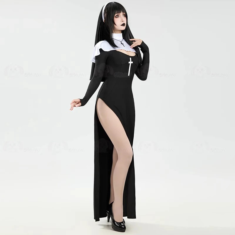 Anime Cosplay Nun - Cosplay Costume Women Sexy Long Sleeve