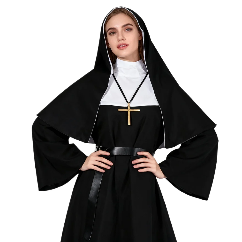 Anime Cosplay Nun - Halloween Nun Cosplay CostumeTraditional Adult Valak