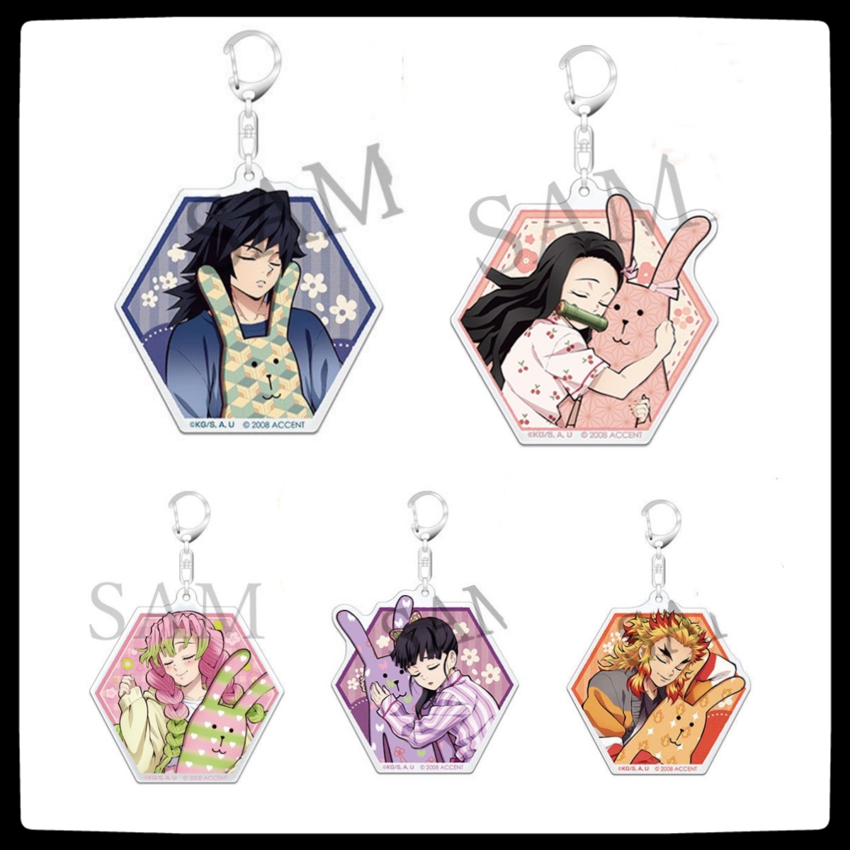 Anime Cosplay Tanjiro - demon slayer acrylic keychain Tanjiro Immortal