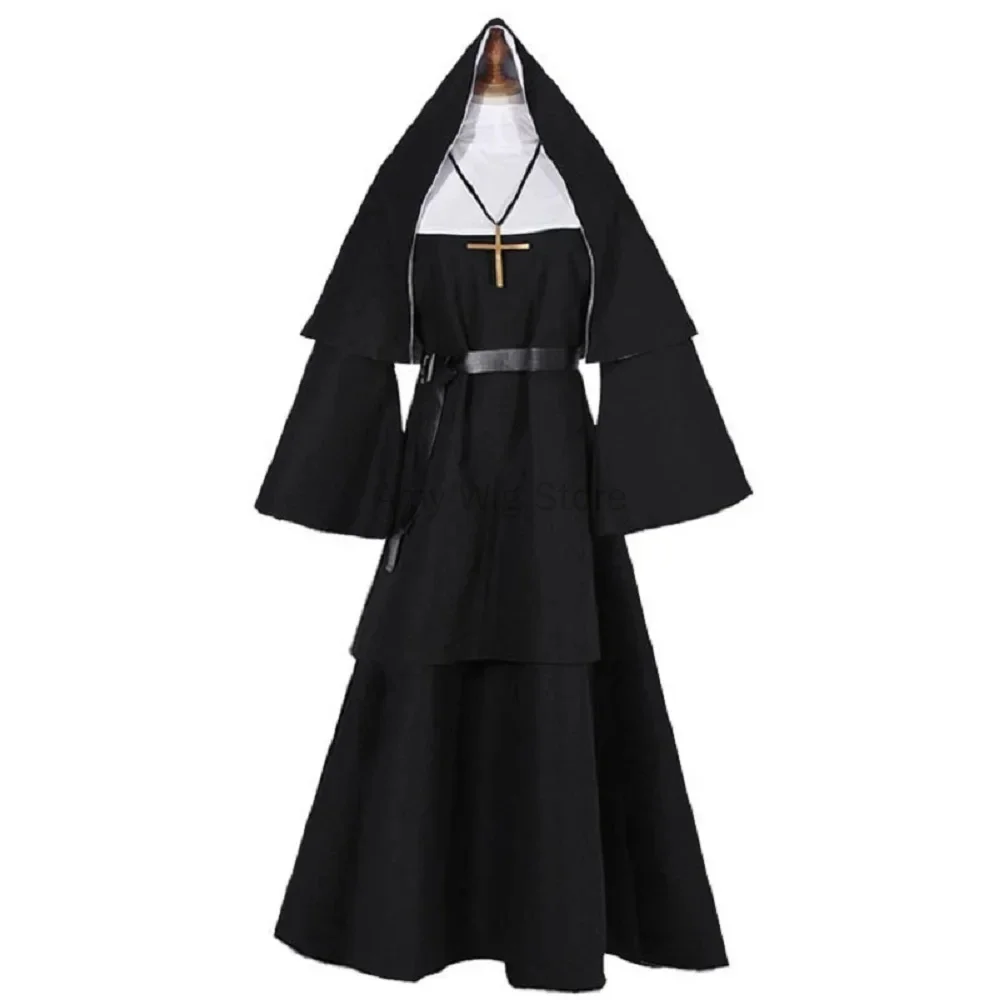 Anime Cosplay Nun - Nun Costume for Women Scary Halloween