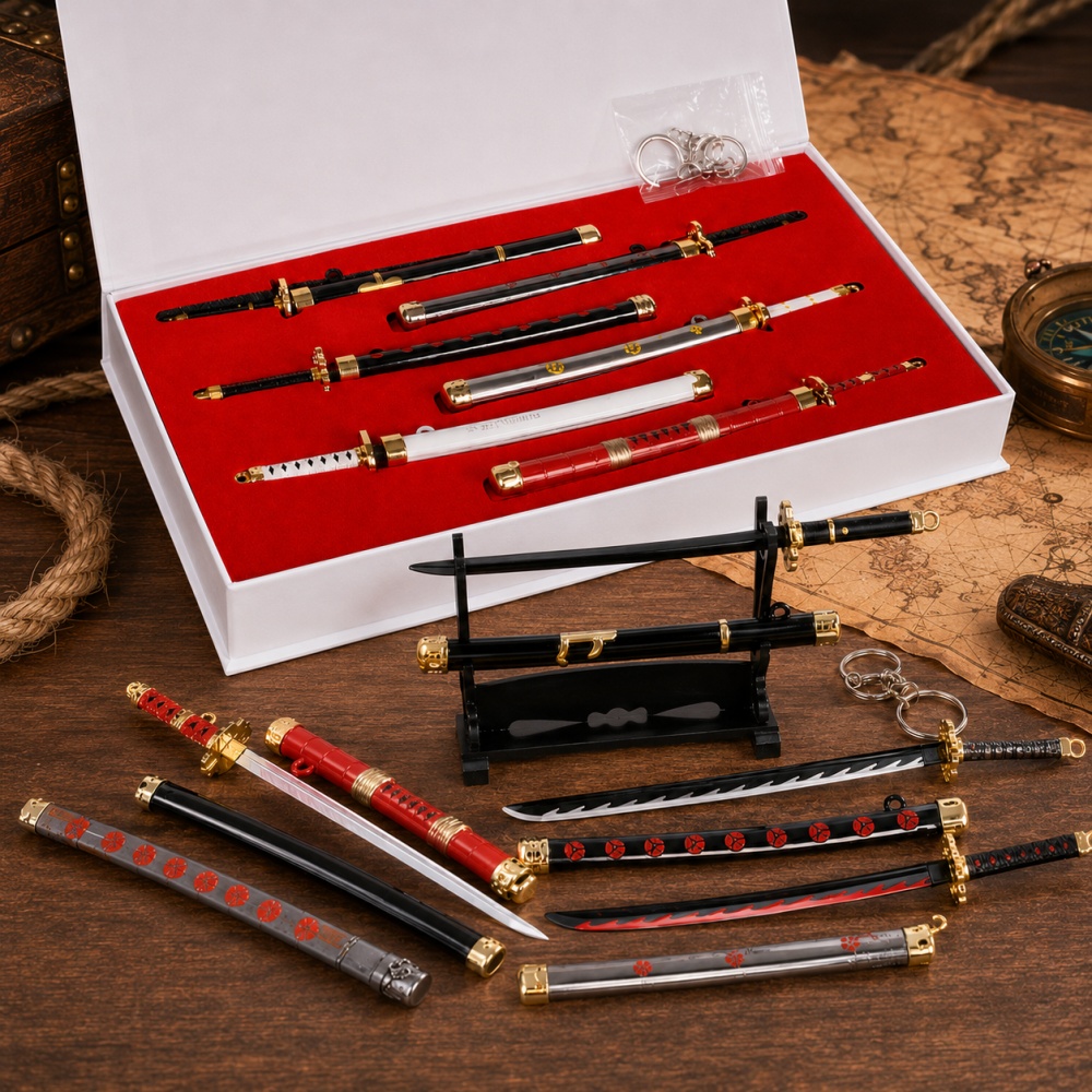 Anime Cosplay Katana - Anime One Piece Zoro Sword Keychain