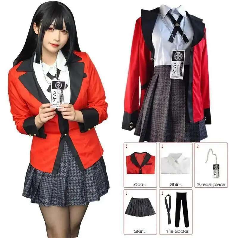 Anime Cosplay Yumeko - Anime Kakegurui Jabami Yumeko Cosplay Costume