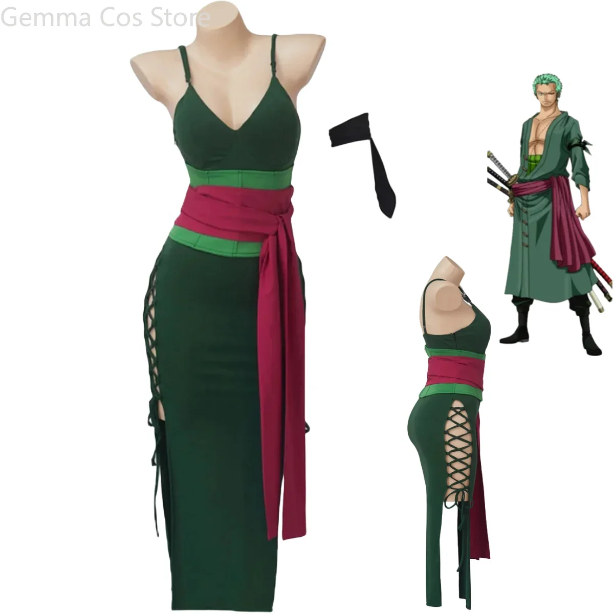 Anime Zoro Cosplay Female - Anime Roronoa Zoro Cosplay Costume Female