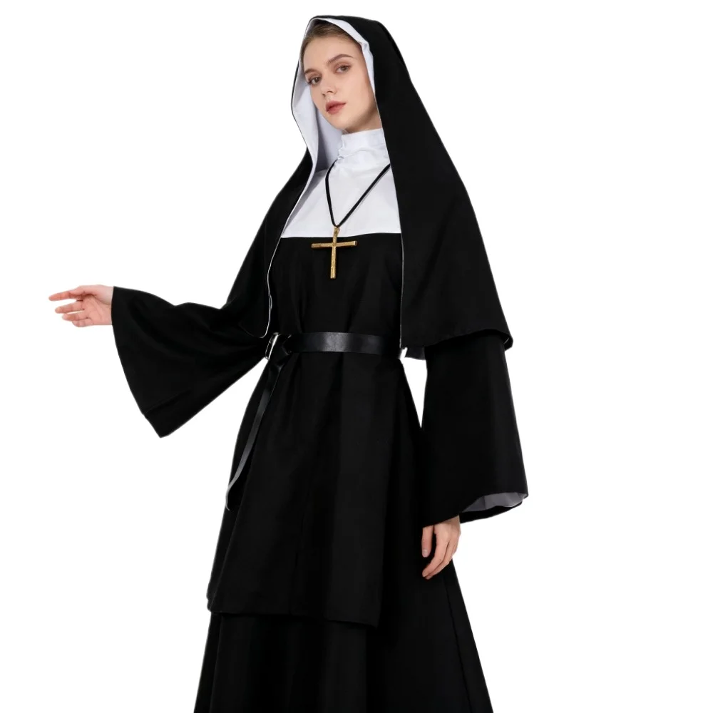 Anime Cosplay Nun - Halloween Nun Cosplay CostumeTraditional Adult Valak