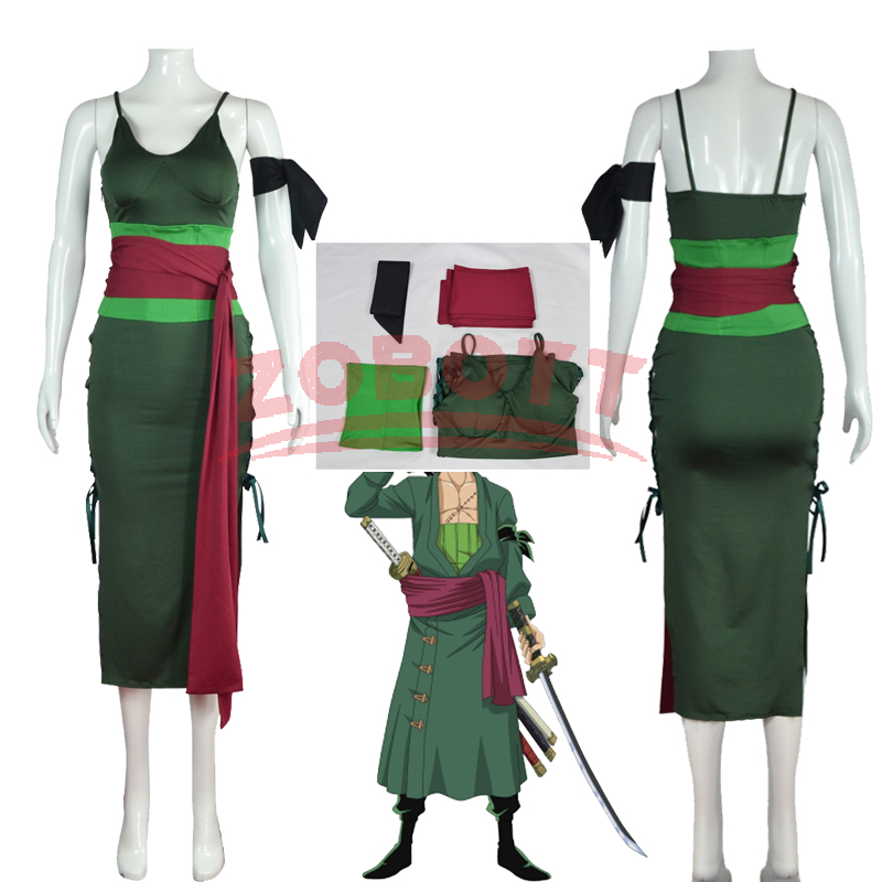 Anime Zoro Cosplay Female - Anime Roronoa Zoro Cosplay Costume Wano