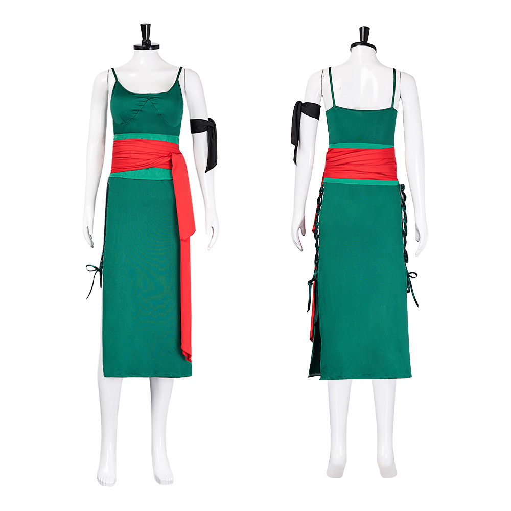 Anime Zoro Cosplay Female - Rule 63 Cosplay Costume: Female Zoro