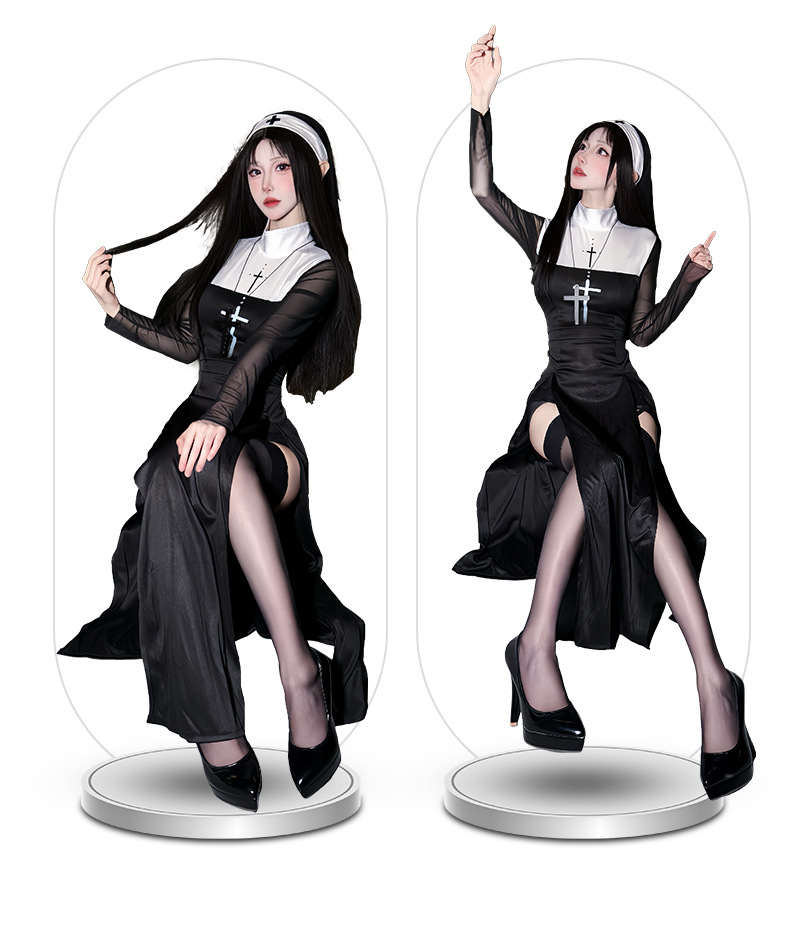 2026 Halloween adult costume c - огляд і ціна Anime Cosplay Nun