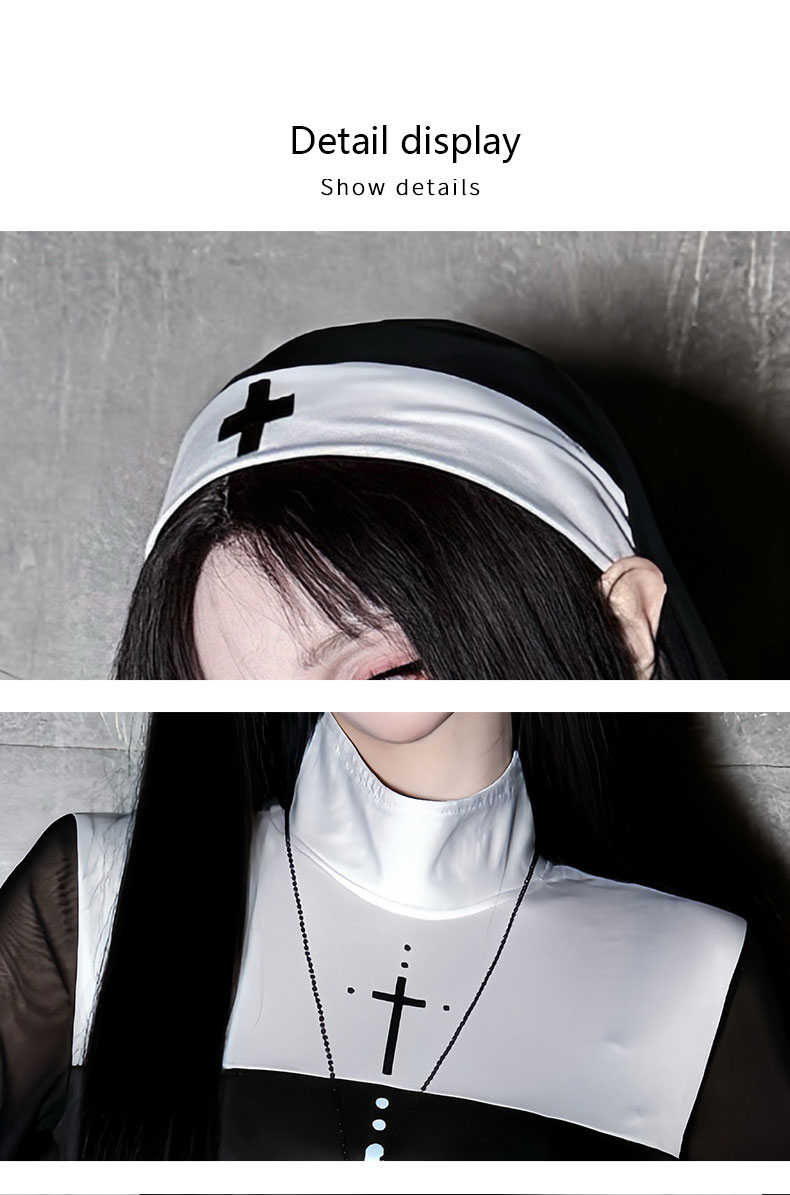 2026 Halloween adult costume c - огляд і ціна Anime Cosplay Nun
