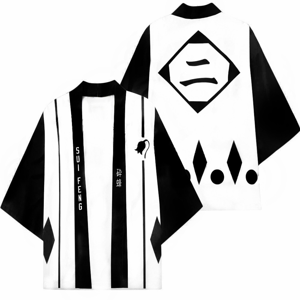 Print Japanese Harajuku Kimono - огляд і ціна Bleach Captain Coat