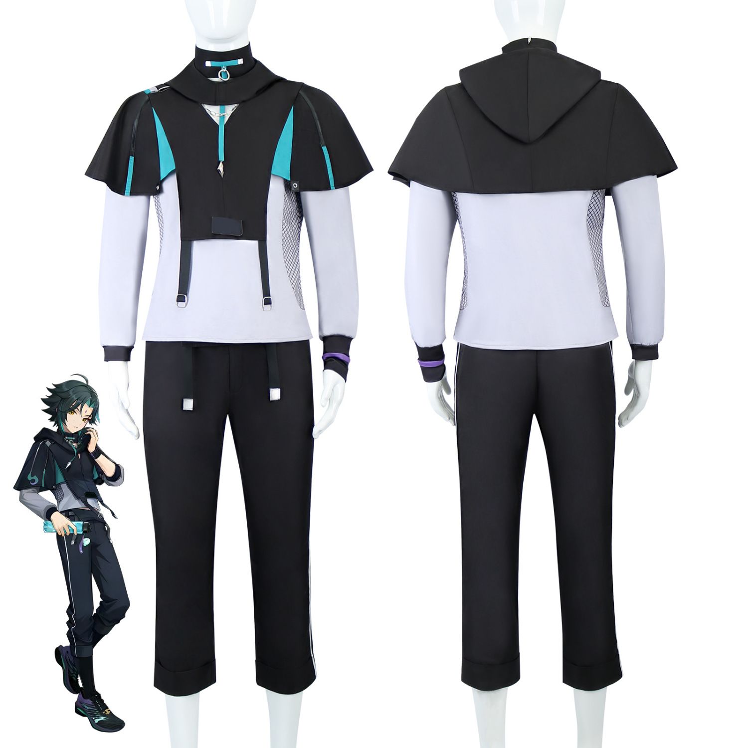 Halloween XIAO Costumes Game G - огляд і ціна Anime Cosplay Outfits Male