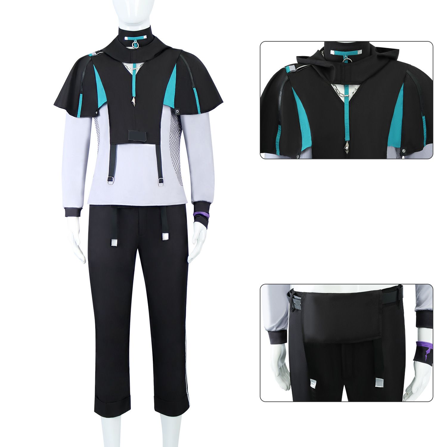 Halloween XIAO Costumes Game G - огляд і ціна Anime Cosplay Outfits Male