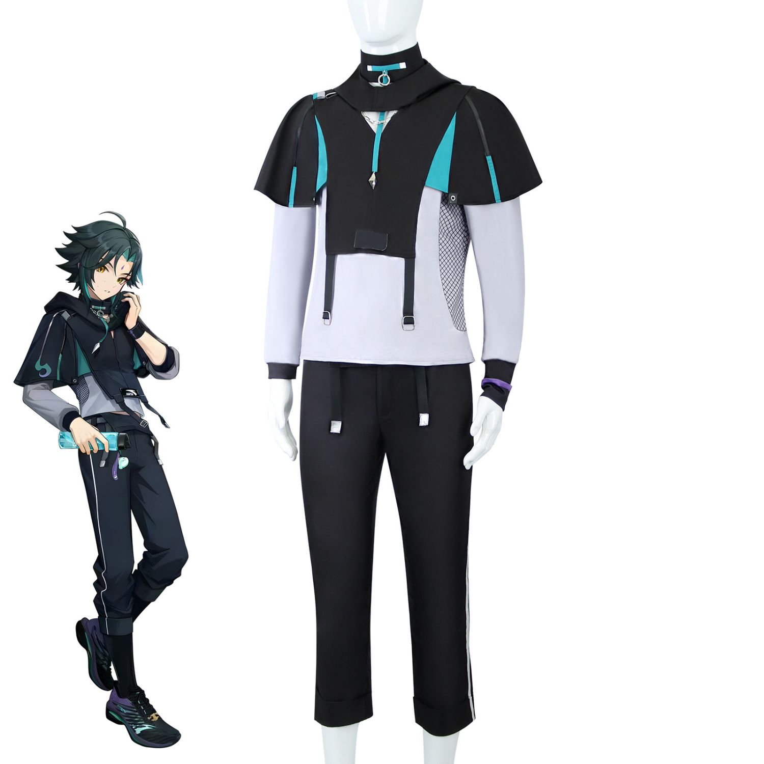 Halloween XIAO Costumes Game G - огляд і ціна Anime Cosplay Outfits Male