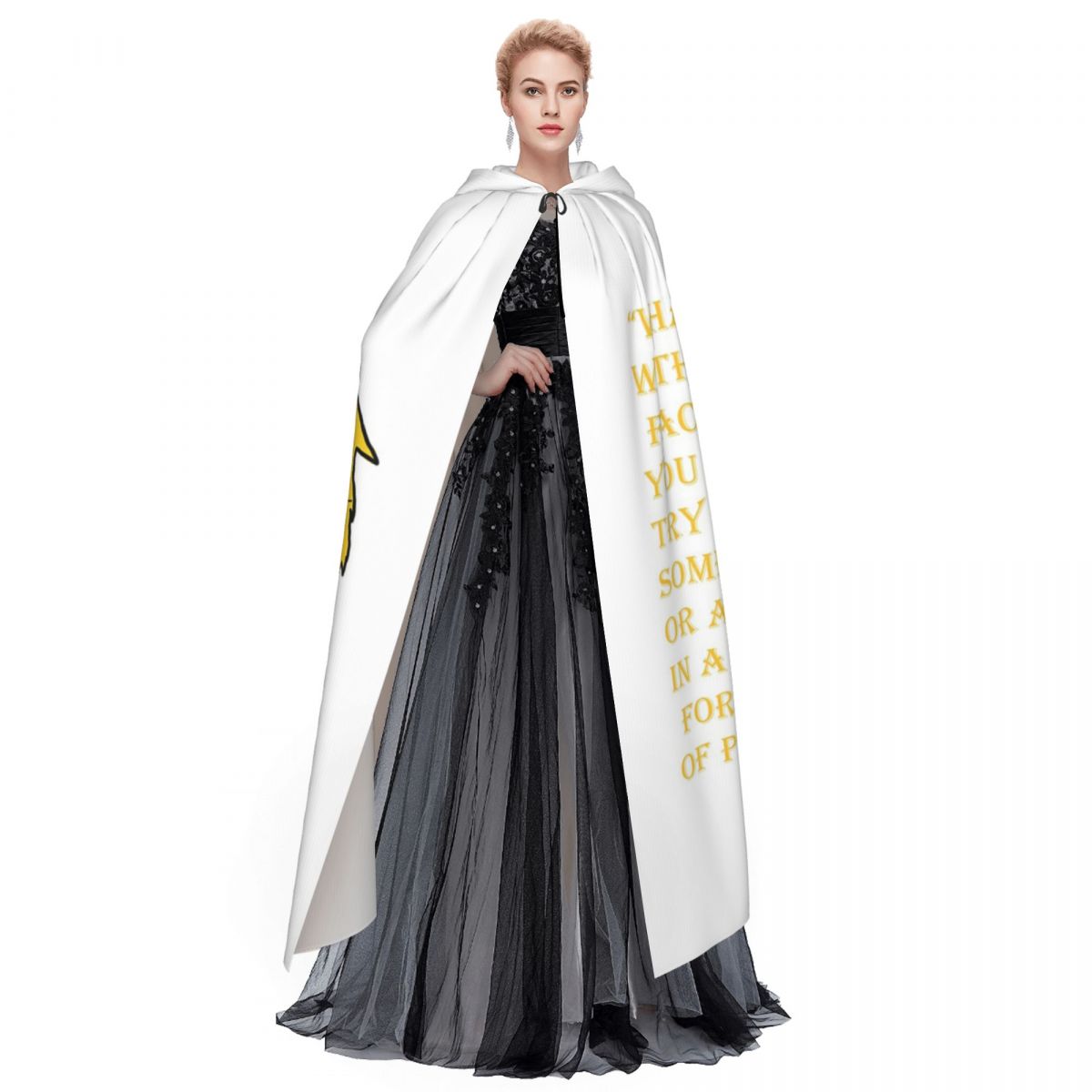 Qibli Quote Long Hooded Cloak  - огляд і ціна Anime Cosplay Quotes