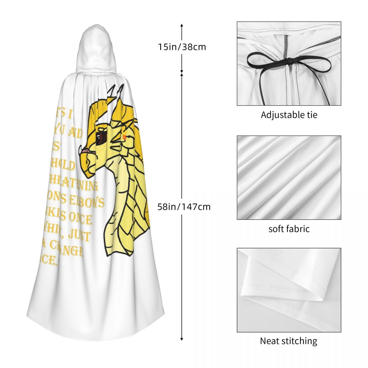 Qibli Quote Long Hooded Cloak  - огляд і ціна Anime Cosplay Quotes
