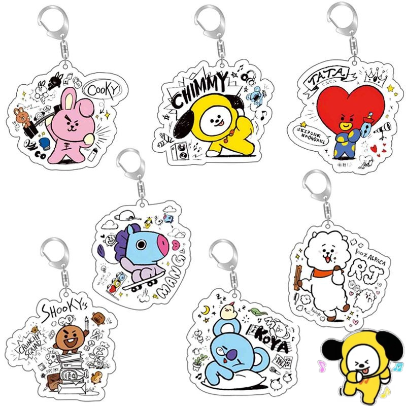 BT21 anime cartoon cute acryli - огляд і ціна Anime Cosplay Girlfriend