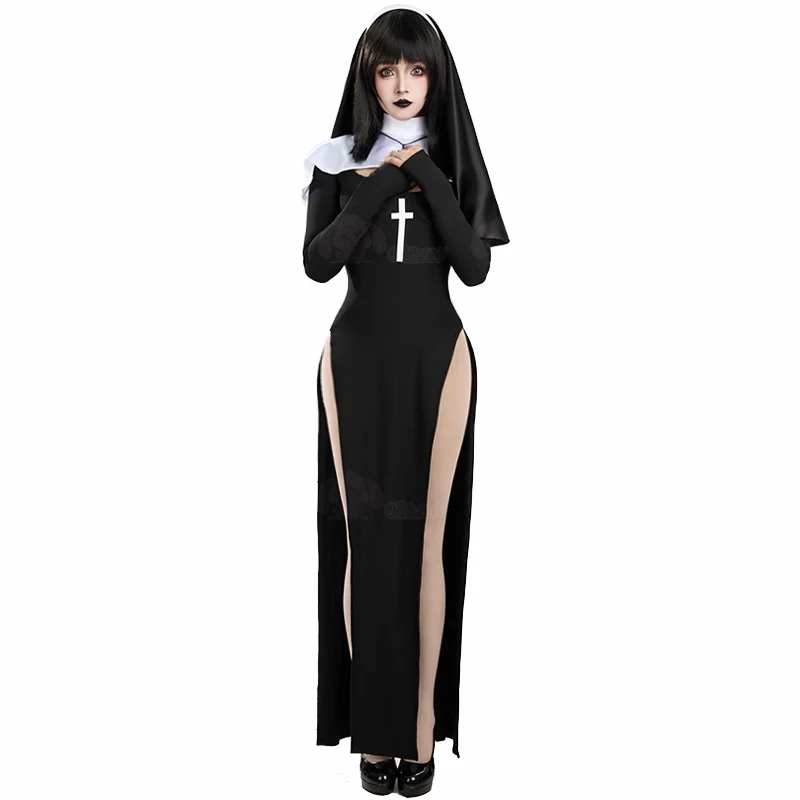 Cosplay Costume Women Sexy Lon - огляд і ціна Anime Cosplay Nun