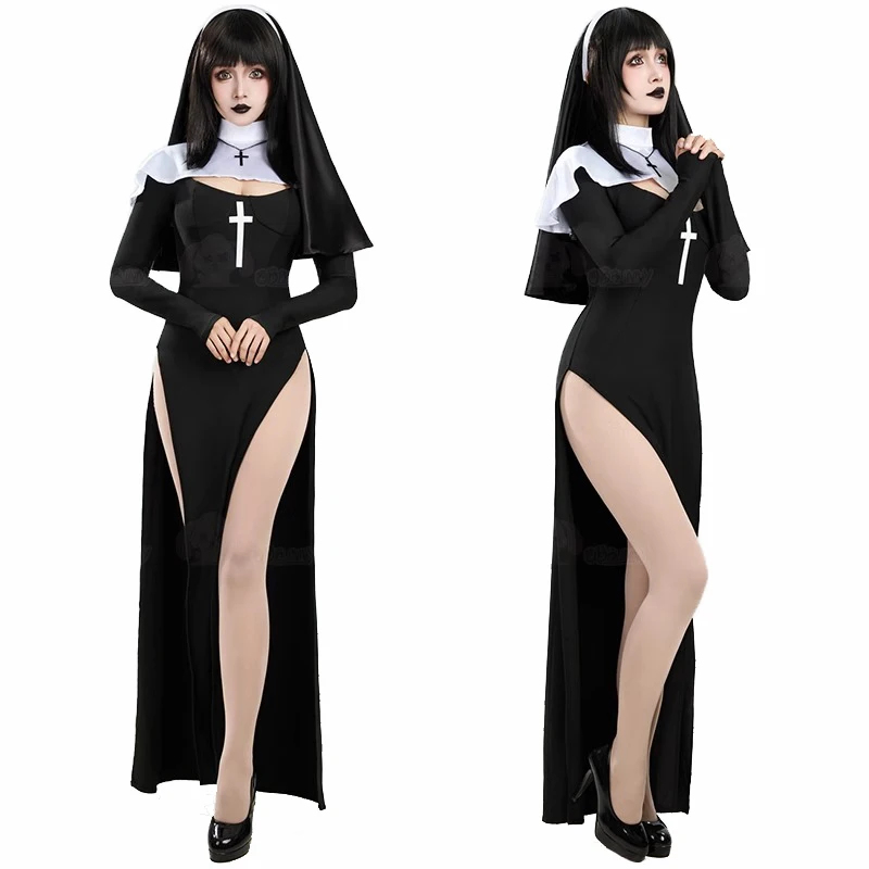 Cosplay Costume Women Sexy Lon - огляд і ціна Anime Cosplay Nun