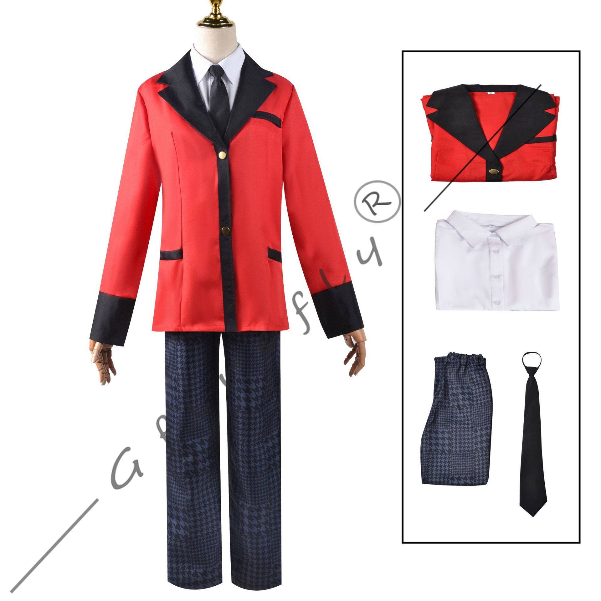 Kakegurui Cosplay Costume Jyab - огляд і ціна Anime Cosplay Yumeko