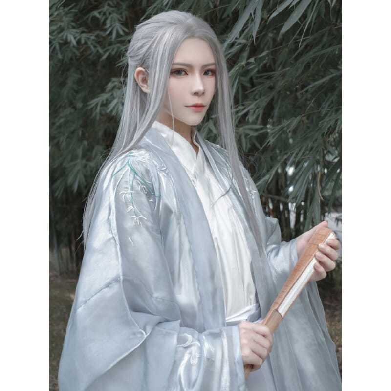 Men Hanfu Long Straight Hair A - огляд і ціна Anime Cosplay Long Hair
