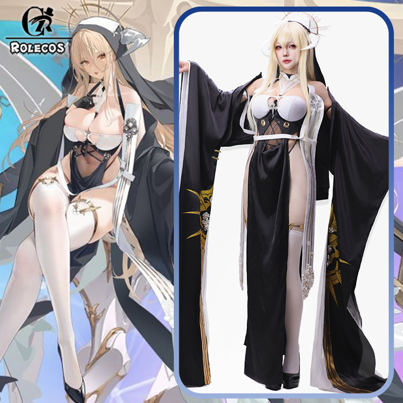 ROLECOS Game Azur Lane HMS Imp - огляд і ціна Anime Cosplay Nun