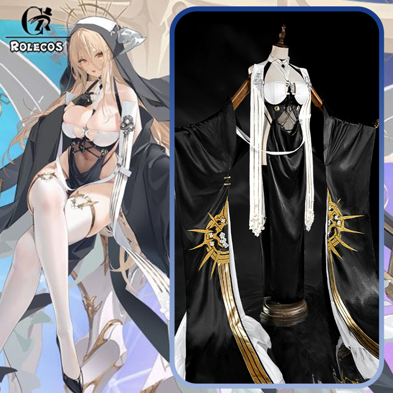 ROLECOS Game Azur Lane HMS Imp - огляд і ціна Anime Cosplay Nun