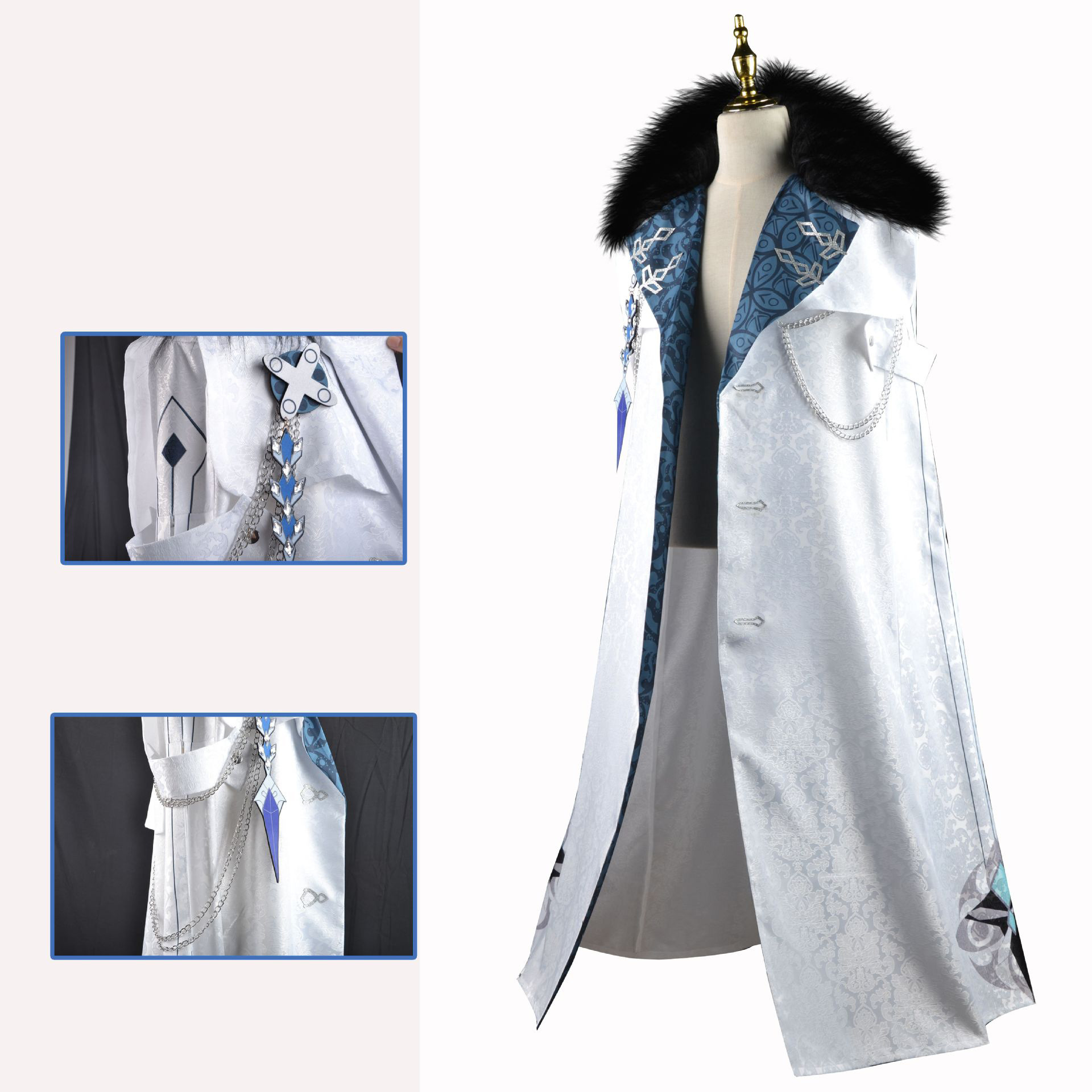 Fatui Harbinger Cosplay Costum - огляд і ціна Bleach Captain Coat