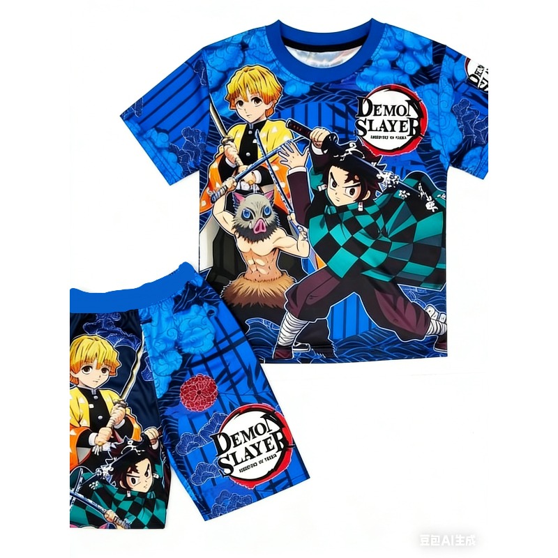 Demon Slayer Kids T-shirt Shor - огляд і ціна Anime Cosplay Tanjiro