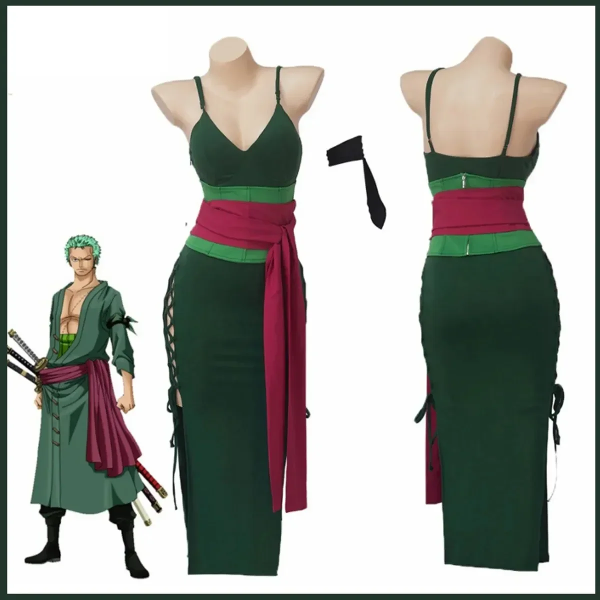 Anime Roronoa Zoro Cosplay Cos - огляд і ціна Anime Zoro Cosplay Female