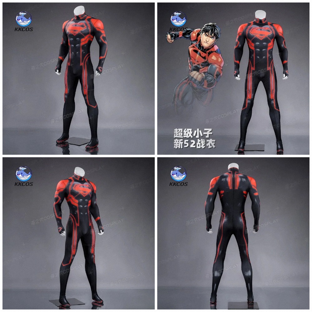 KKCos New 52 Superboy ‌Kon-El‌ - огляд і ціна Anime Cosplay Outfits Male