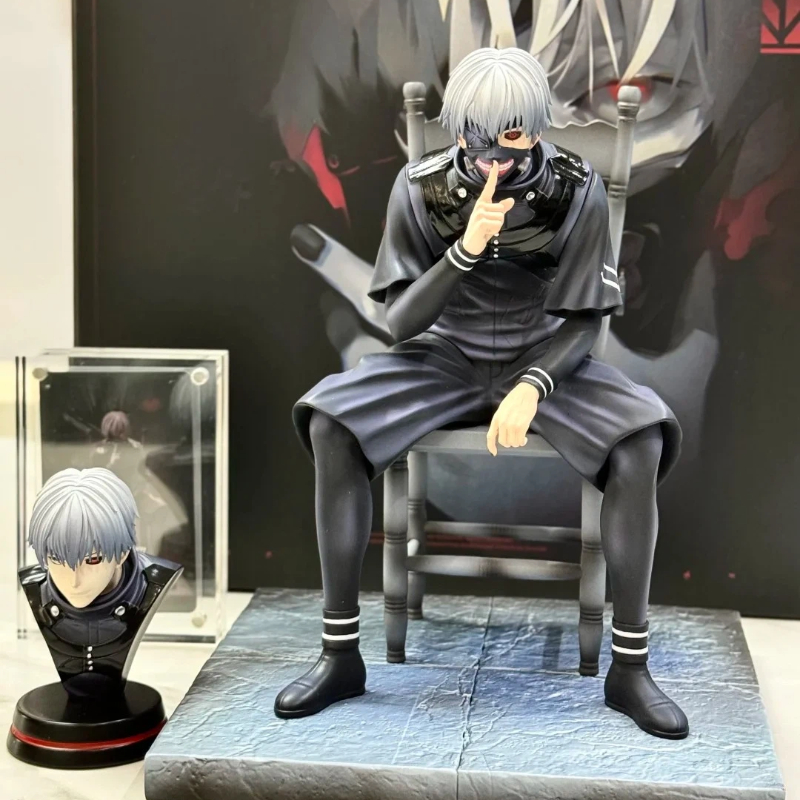 20cm Ken Kaneki Sitting Figure - огляд і ціна Tokyo Ghoul Mask
